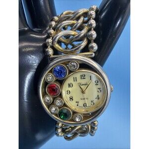 Xanadu Stainless Steel Multi-Color Stained Glass Crystal. New Battery Runs Great